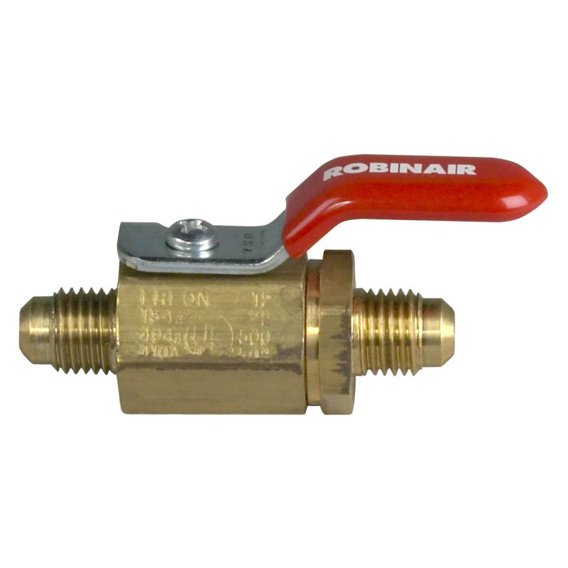 STRAIGHT SHUT-OFF VALVE 1/4 INCH MFL X 1/4 INCH MFL | Robinair
