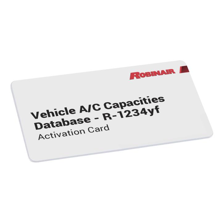 Robinair 34002 R-1234yf refrigerant capacity database